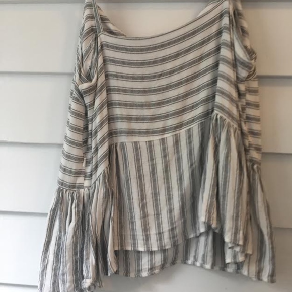 SIZE 6 BRAND NEW ASOS striped peplum tank top - Picture 4 of 4